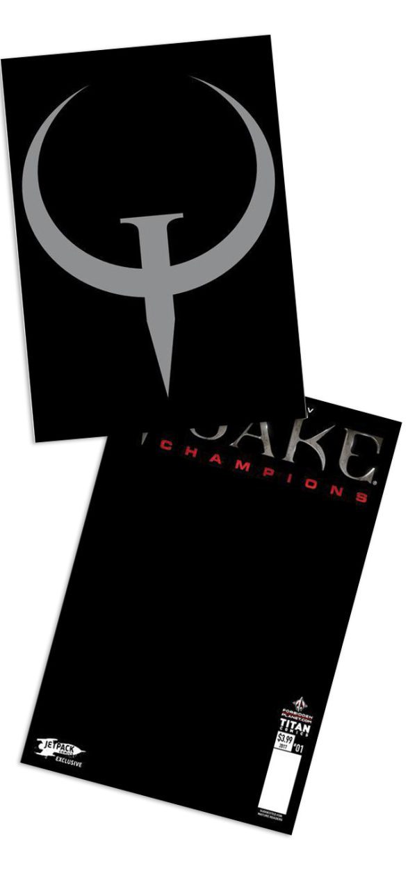 Quake Champions #1 (Jetpack Comics/ Forbidden Planet Champion Metallic Edition)