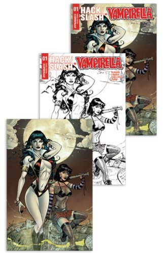 Hack Slash Vampirella #1 (Mike Dooney 3xpack Jetpack Comics / Forbidden Planet Exclusive)