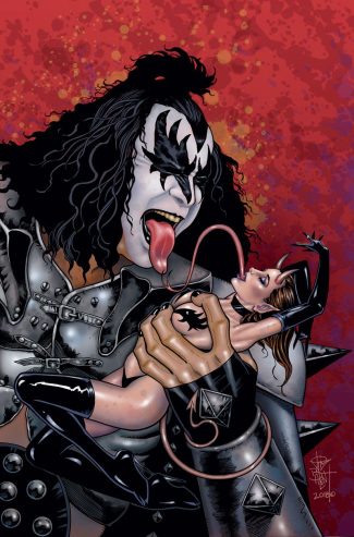 KISS BLOOD AND STARDUST #1 (Jetpack Comics / Forbidden Planet Color Virgin Cover)