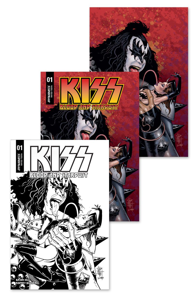 KISS BLOOD AND STARDUST #1 (Jetpack Comics / Forbidden Planet shared exclusive 3-Pack)