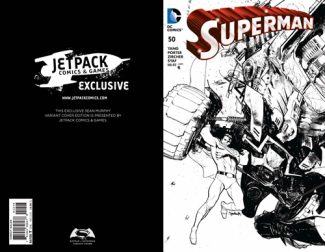 Superman #50 (B/W Forbidden Planet/Jetpack Exclusive)