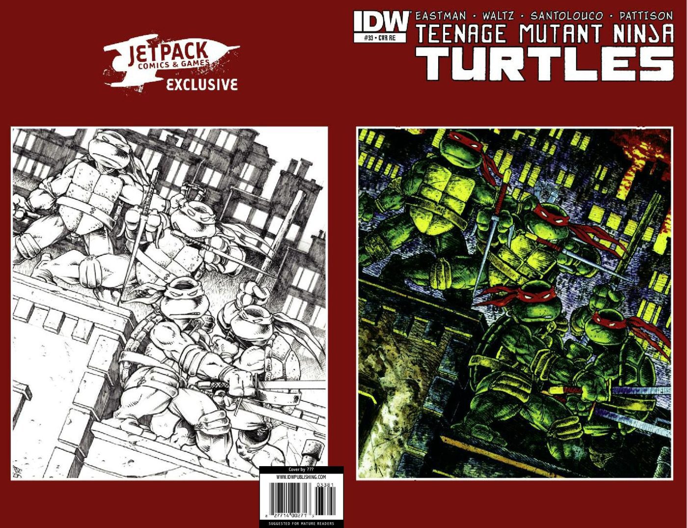 THE LAIRD TMNT #1 HOMAGE EDITION – TMNT #33 (Microprint edition very limited)