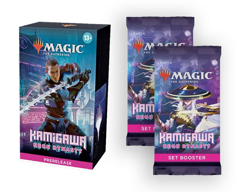MTG Kamigawa Neon Dynasty Card Game Magic The Gathering Prerelease Kit 