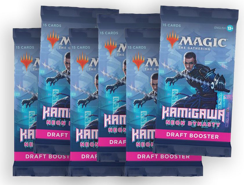 MAGIC KAMIGAWA NEON DYNASTY 6x draft booster packs