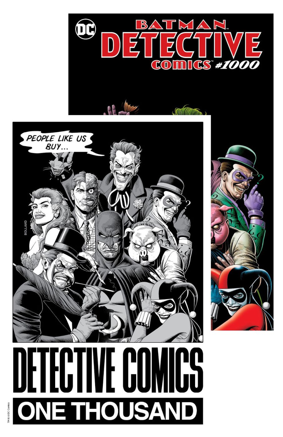 DETECTIVE COMICS #1000 (Brian Bolland Forbidden Planet Color & B/W Exclusive Set)