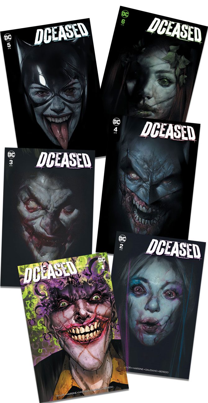 DCEASED #1-6 “A” Cover Set (Ben Oliver Jetpack Comics / Forbidden Planet Exclusives)