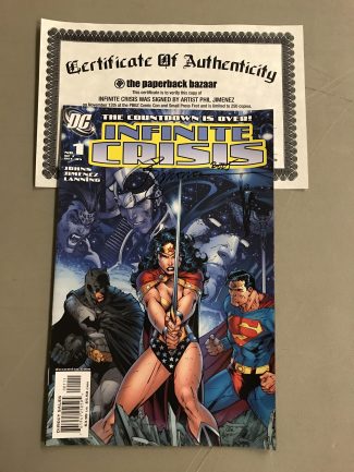 Infinite Crisis #1 Signed By Phil Jimenez (With Certificate Of Authenticity)
