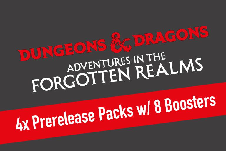 4x MTG – Dungeons & Dragons: Adventures in the Forgotten Realms Prerelease Packs with 8 Boosters