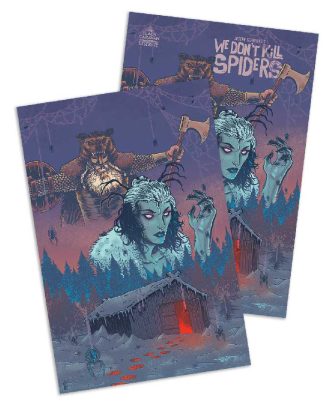 We Don't Kill Spiders (2 pack: Jetpack Exclusive & Virgin Rich Woodall Cover)