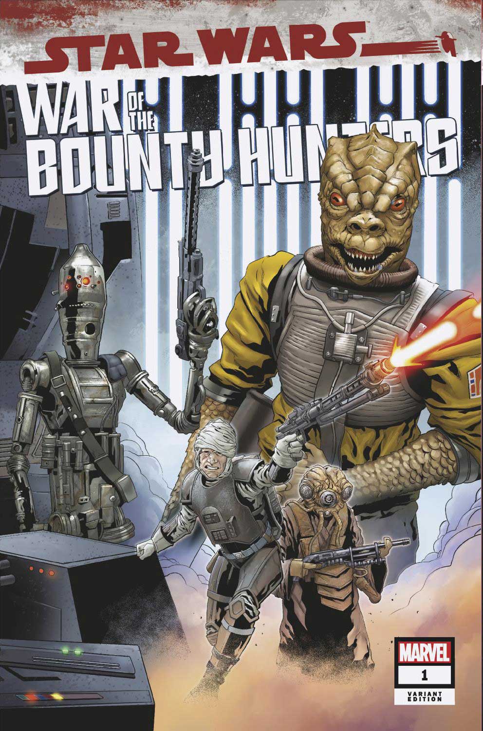 Star Wars War of the Bounty Hunters #1 (Jetpack Comics Will Sliney Limited Exclusive Variant)