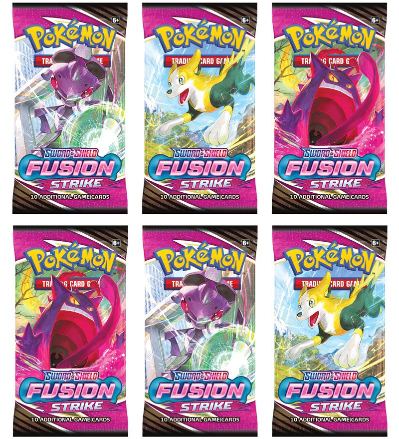 Pokemon: FUSION STRIKE 6x booster packs