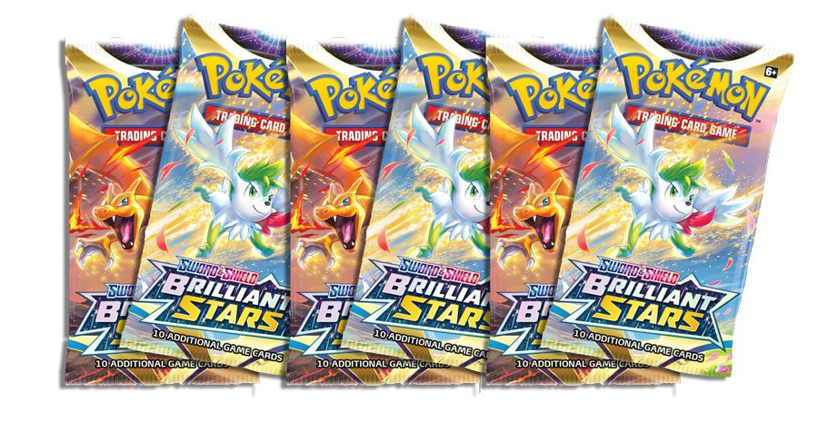 Pokemon BRILLIANT STARS 6x booster packs