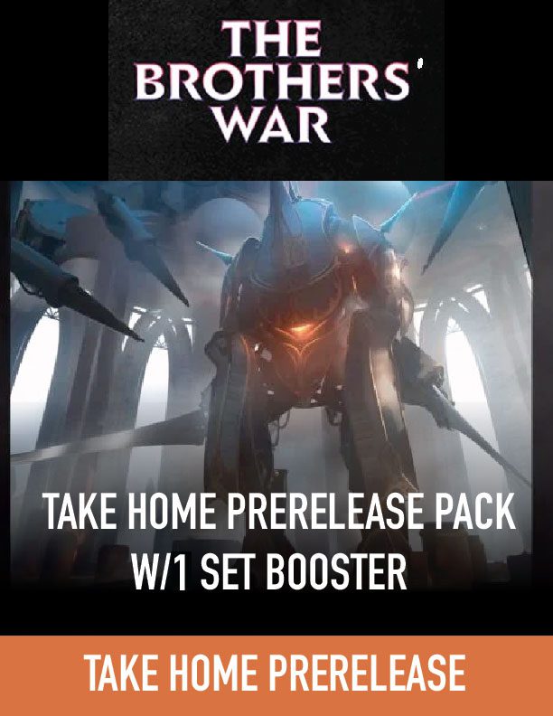 MAGIC THE BROTHER’S WAR TAKE HOME PRERELEASE PACK w/1 set booster