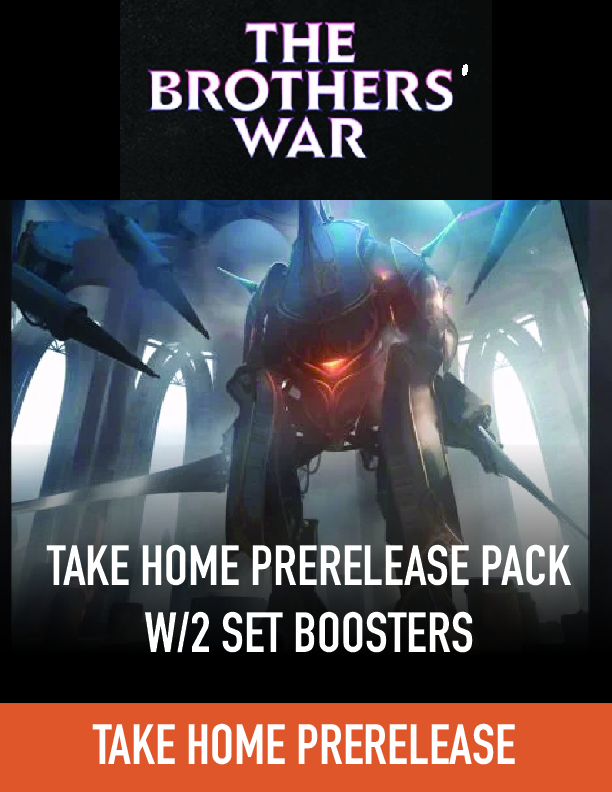 MAGIC THE BROTHER’S WAR TAKE HOME PRERELEASE PACK w/2 set boosters