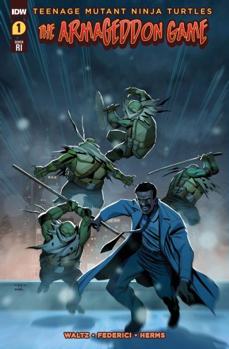 TMNT: The Armageddon Game #1 (1/10 RI Pasquale Qualano Incentive cover)