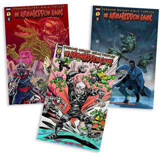 3x TMNT: The Armageddon Game #1 (1/10 Qualano & pair of Jetpack Exclusives)