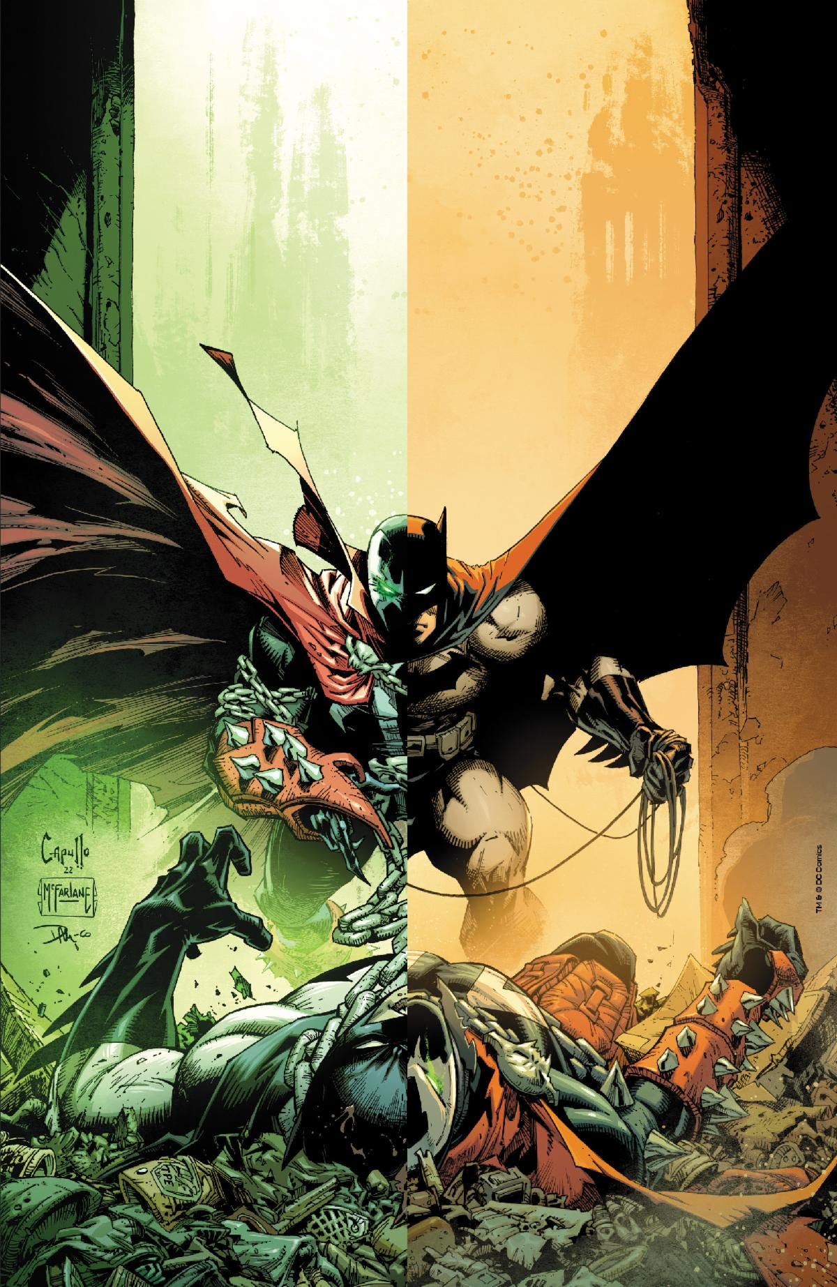 BATMAN SPAWN #1 (1:1000 signed variant cover R by TODD McFARLANE and GREG CAPULLO)