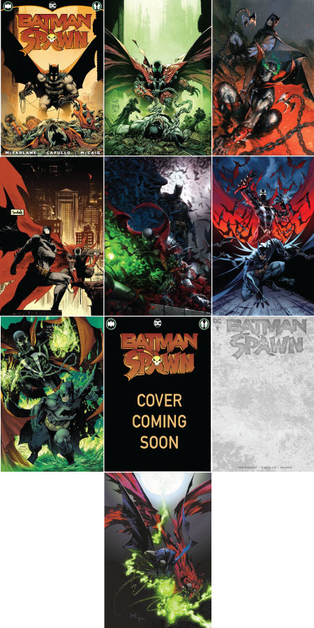 BATMAN SPAWN #1 (set of A-J: 10 standard covers)