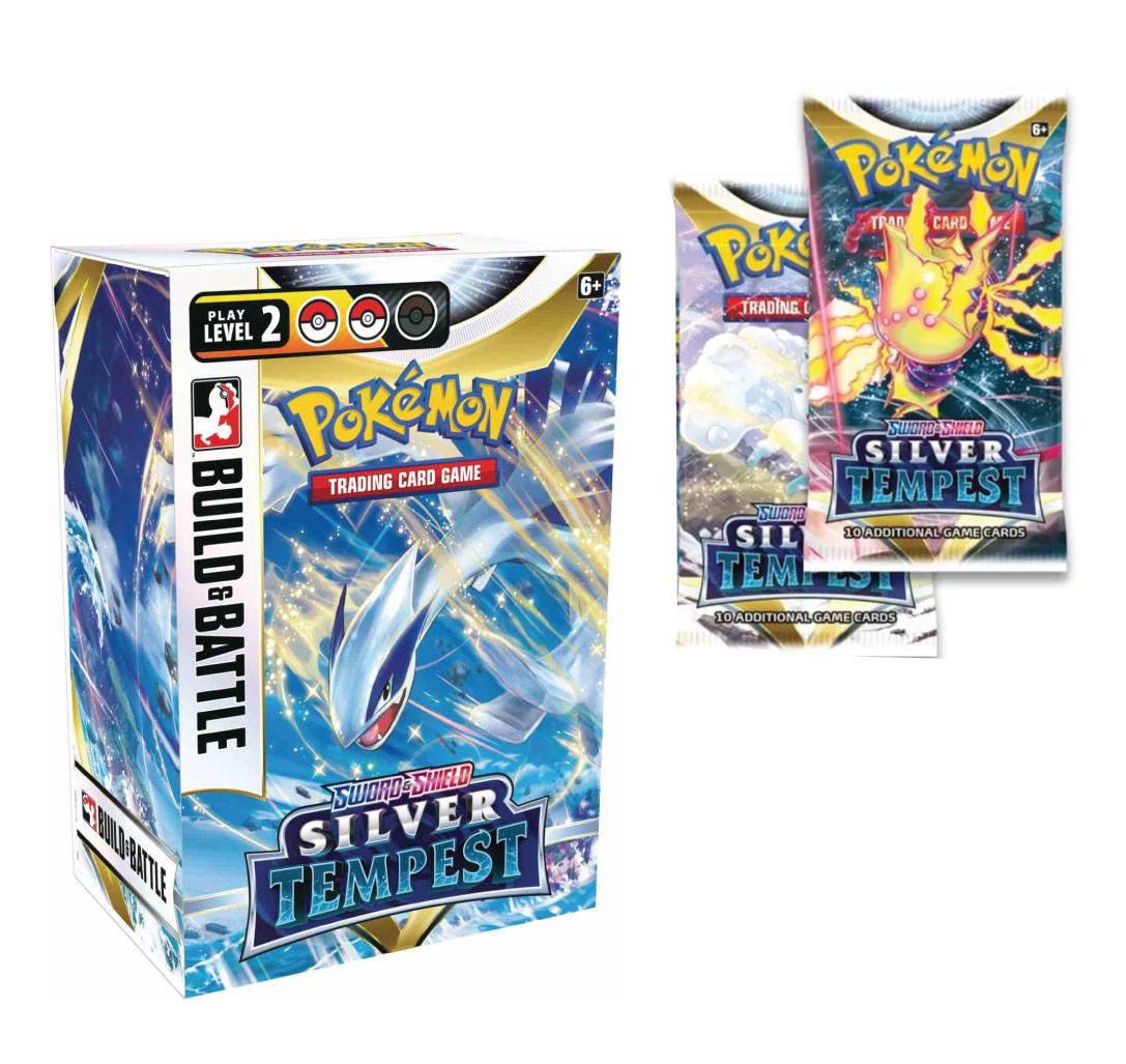 POKEMON SILVER TEMPEST RELEASE BUILD & BATTLE PACK w/2 boosters