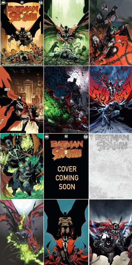 BATMAN SPAWN #1 IN-STORE ONLY DEAL (12 standard covers – A, B, C, D, E, F, G, H, I, J, S, T)
