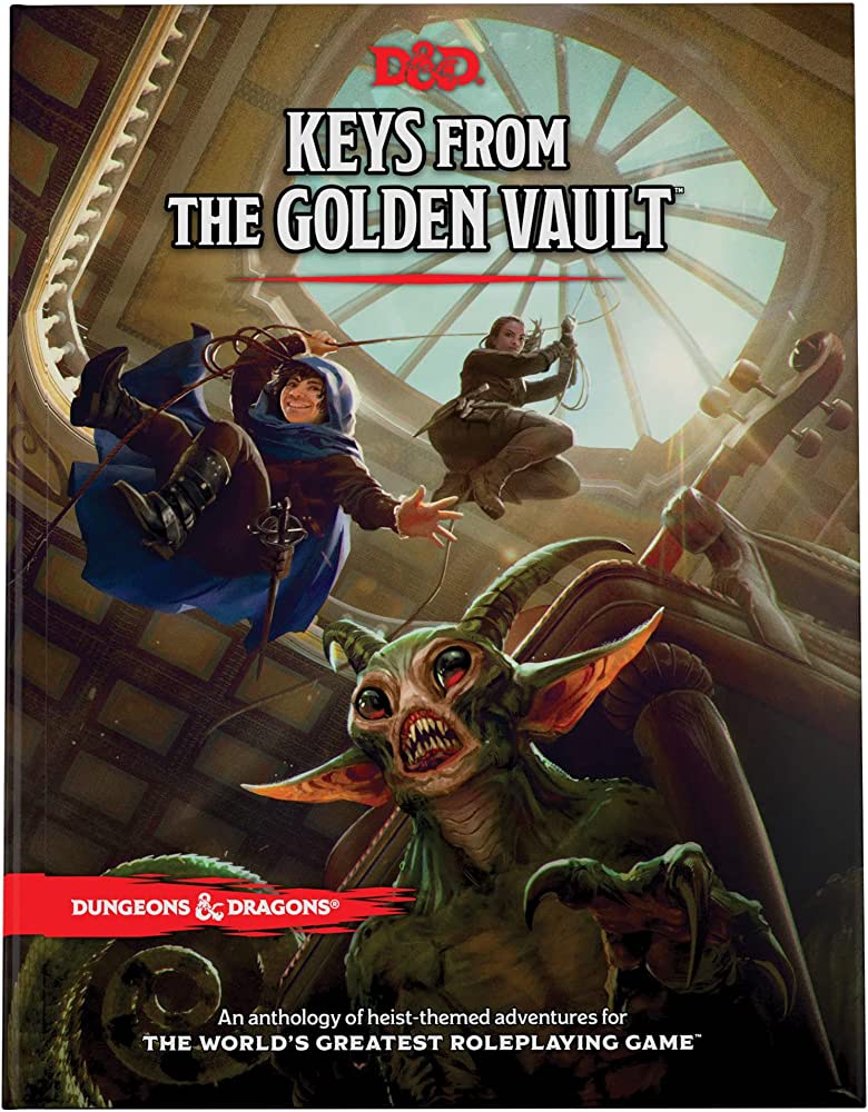 D&D KEYS FROM THE GOLDEN VAULT (Standard cover- A D&D Adventure Book)