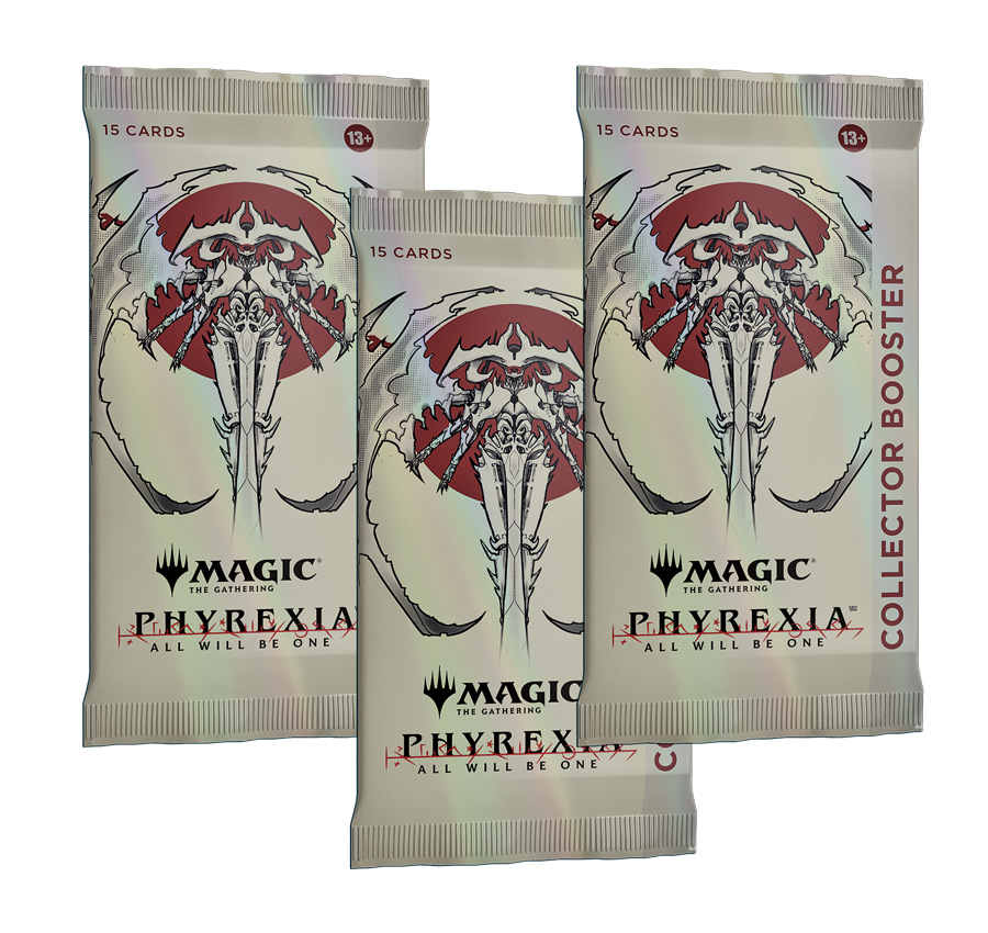 MAGIC PHYREXIA ALL WILL BE ONE 3x COLLECTOR booster packs