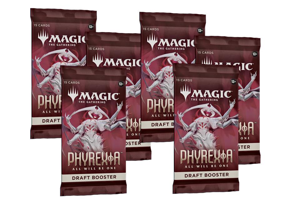 MAGIC PHYREXIA ALL WILL BE ONE 6x DRAFT booster packs