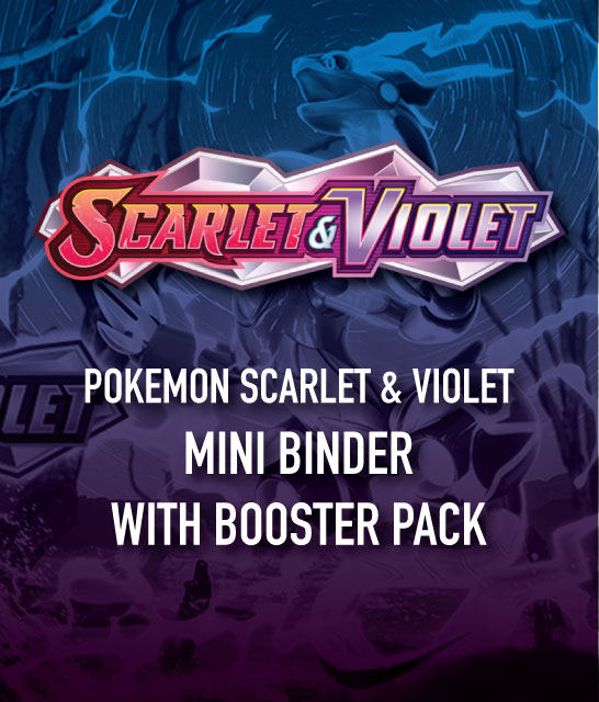 POKEMON SCARLET & VIOLET mini binder with booster pack