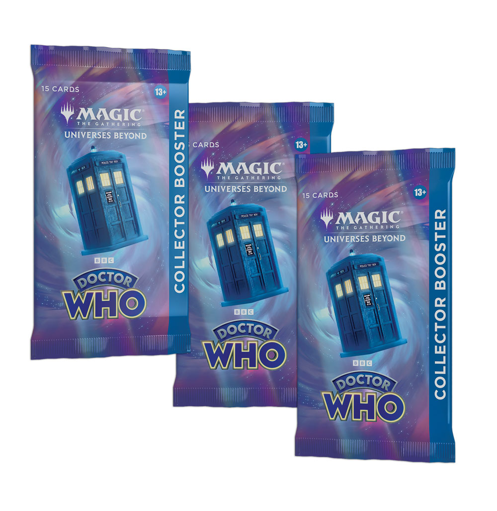 3x Magic: The Gathering Doctor Who Collector Booster packs – Ships 10/13/23