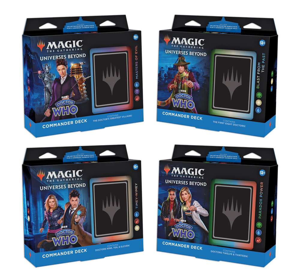 Magic The Gathering Dr Who Commander Deck (set of 4) – Ships 10/13/23
