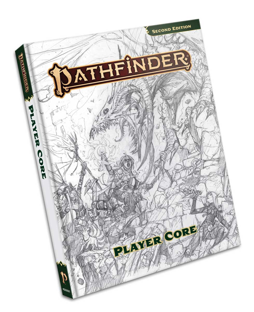 Pathfinder RPG 2E: Player Core Rulebook (Hardcover Sketch Cover Edition) – Ships Late October / Early November 2023