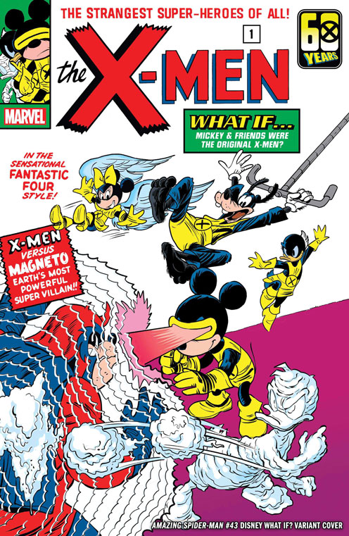 DISNEY 100 YEARS ’24 CLASSIC X-MEN #1 VARIANT COVER – (Amazing Spider-Man #43 ships 2/14/24)