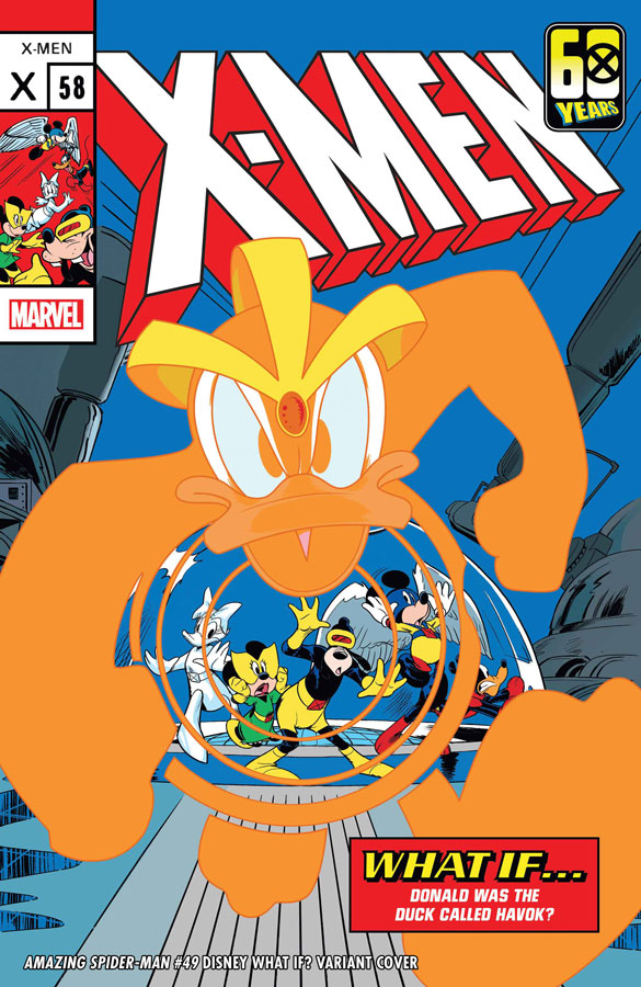 DISNEY 100 YEARS ’24 UNCANNY X-MEN #58 VARIANT COVER – (Amazing Spider-Man #49 ships 5/8/24)