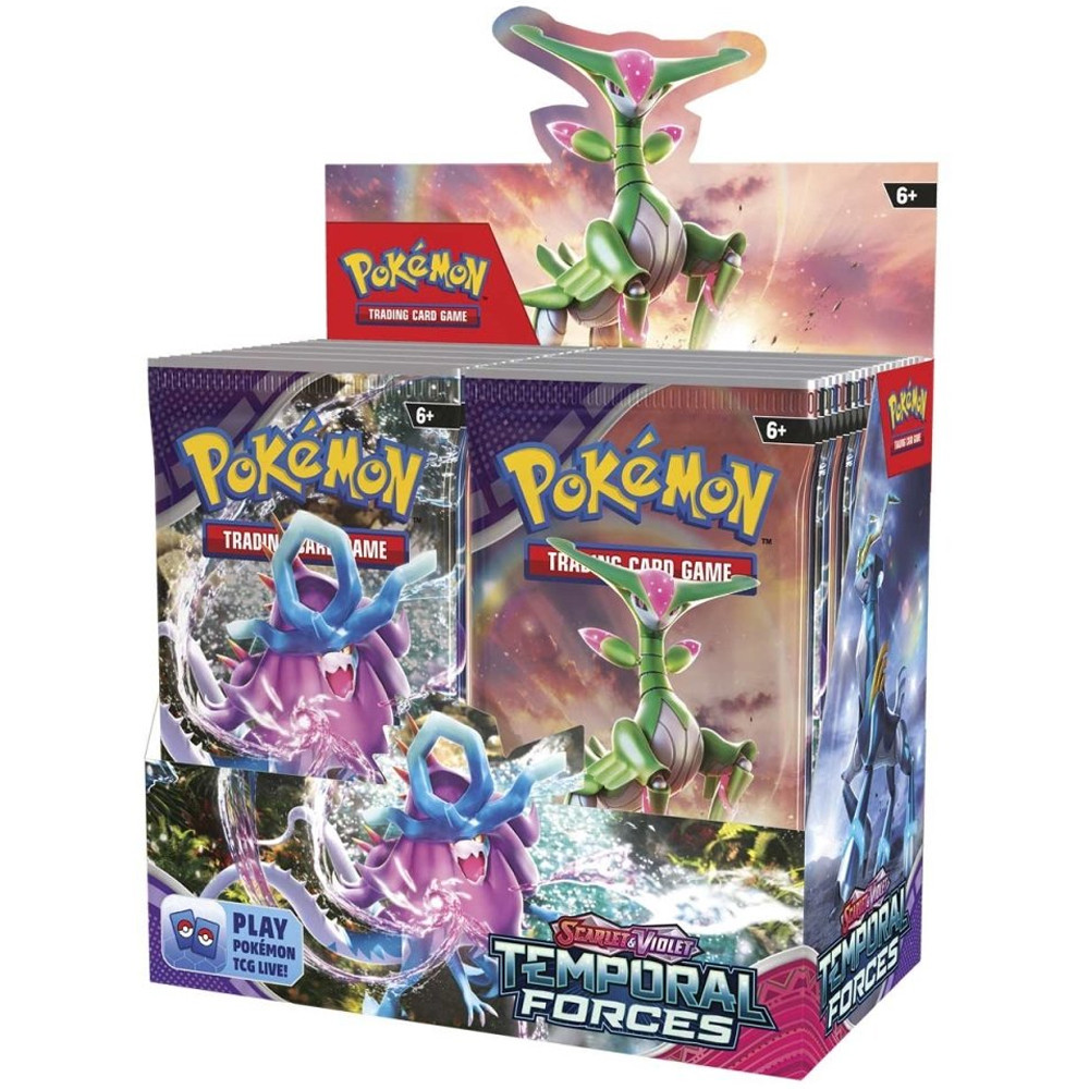 POKEMON SCARLET & VIOLET: TEMPORAL FORCES BOOSTER BOX (that’s 36 packs) – Shipping 3/18/24