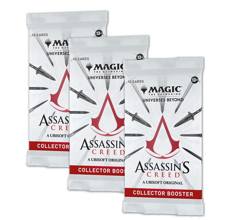 MAGIC THE GATHERING: ASSASSIN’S CREED 3x COLLECTOR BOOSTERS- SHIPS 7/5/2024