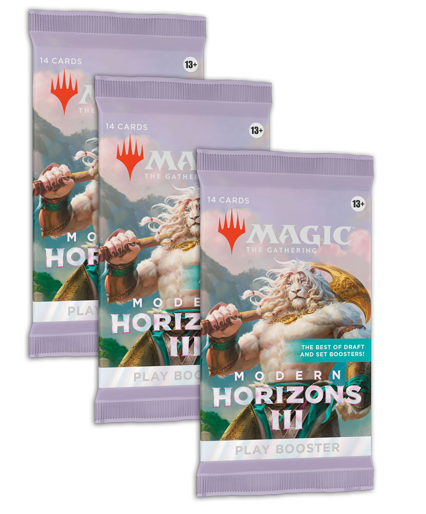 MAGIC THE GATHERING: MODERN HORIZONS 3 – 3 packs of PLAY BOOSTERS – SHIPS 6/14/2024