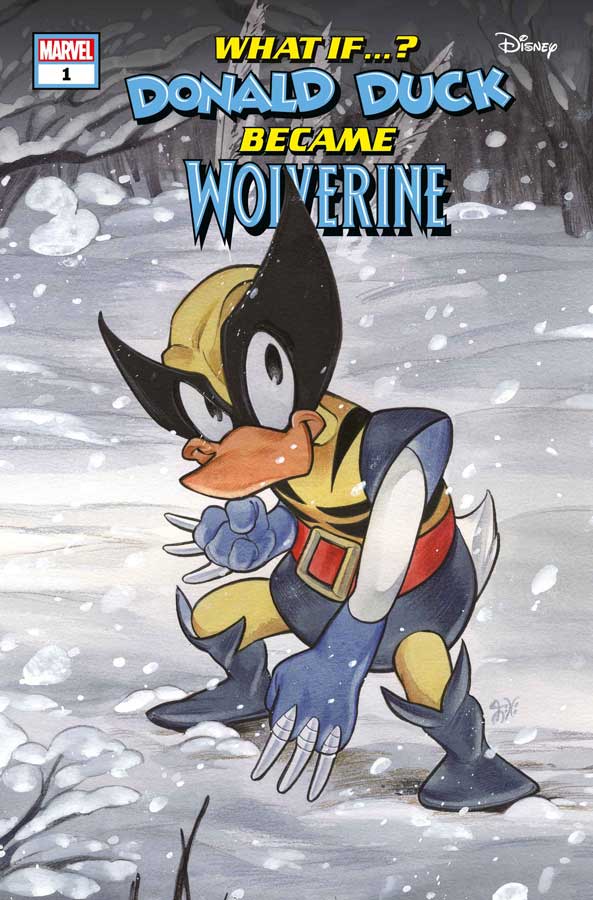 WHAT IF…? DONALD DUCK BECAME WOLVERINE #1 (PEACH MOMOKO COVER) – (ships Early August)