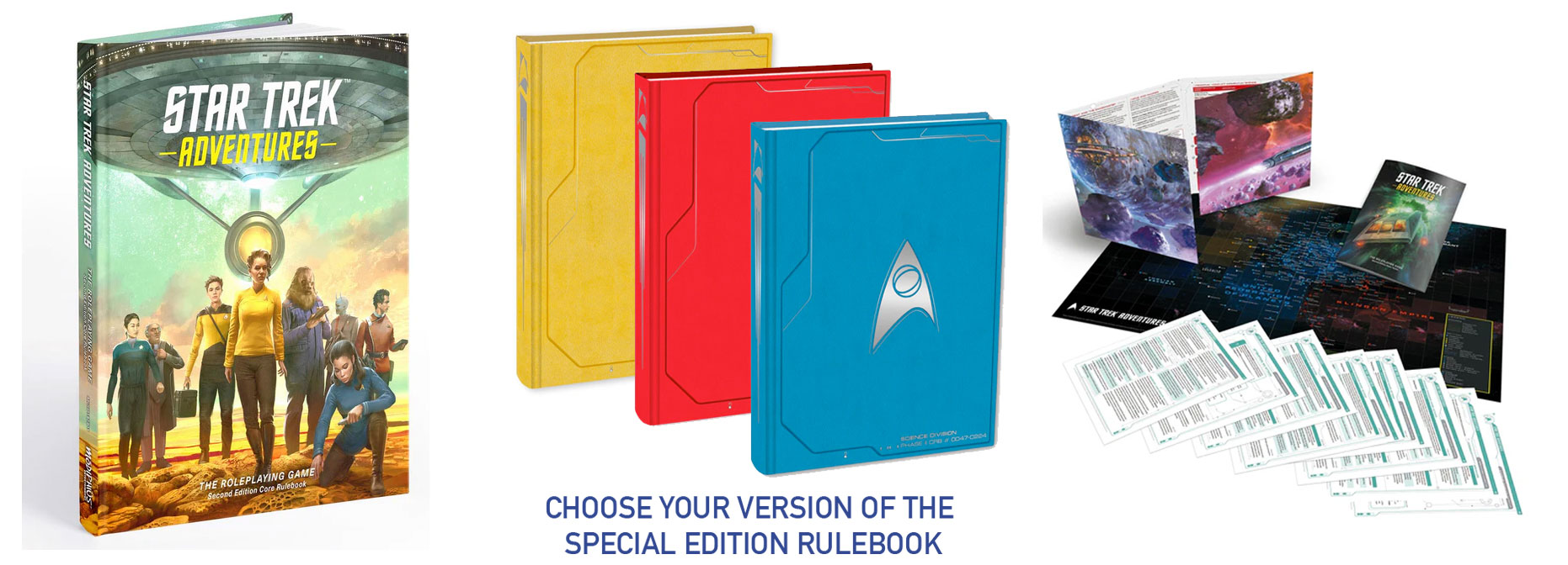 Star Trek Adventures 2nd Edition Core Rulebook + Special Edition Rulebook + Toolkit (Ships September 2024)