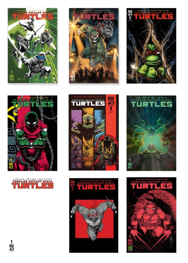 TEENAGE MUTANT NINJA TURTLES 2024 1 (A H + 40th an Covers) Ships