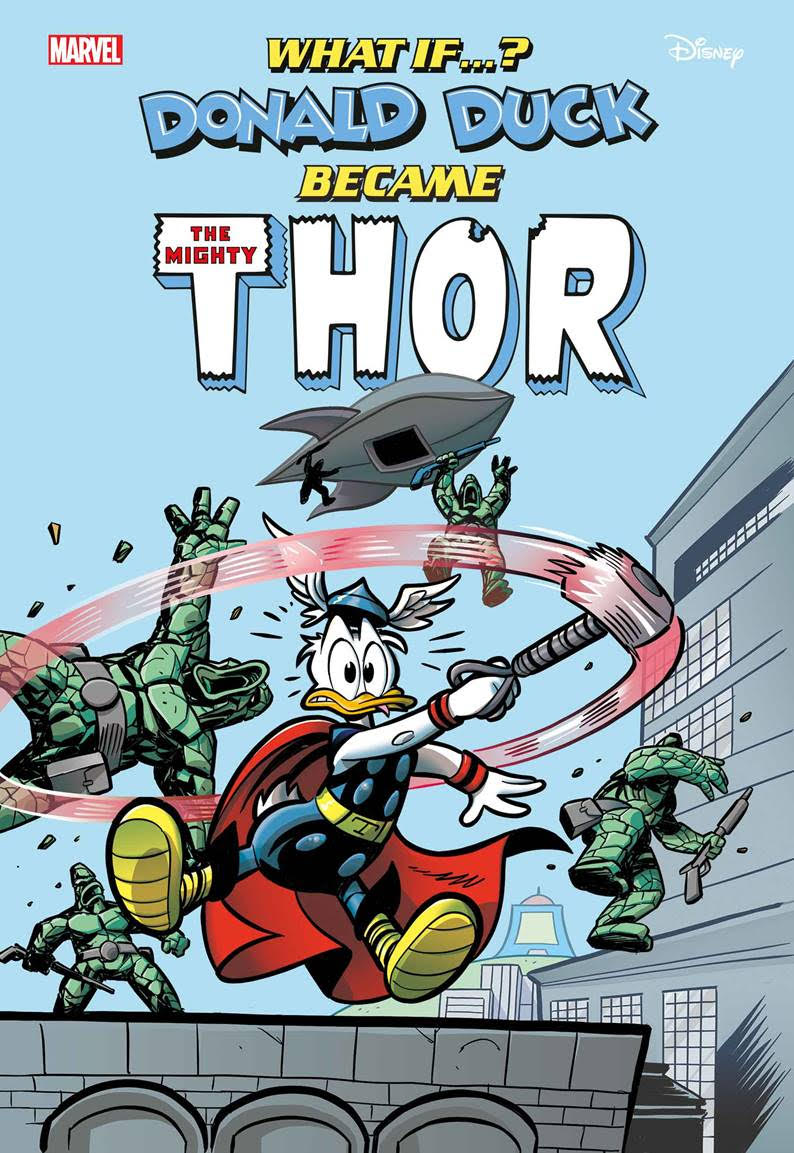 MARVEL & DISNEY: WHAT IF…? DONALD DUCK BECAME THOR #1 (STANDARD LORENZO PASTROVICCHIO Cover) – (ships 9/4/24)