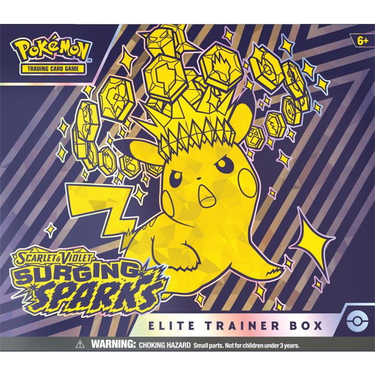 POKEMON SCARLET & VIOLET: SURGING SPARKS  ELITE TRAINER BOX  – Shipping 10/26/24