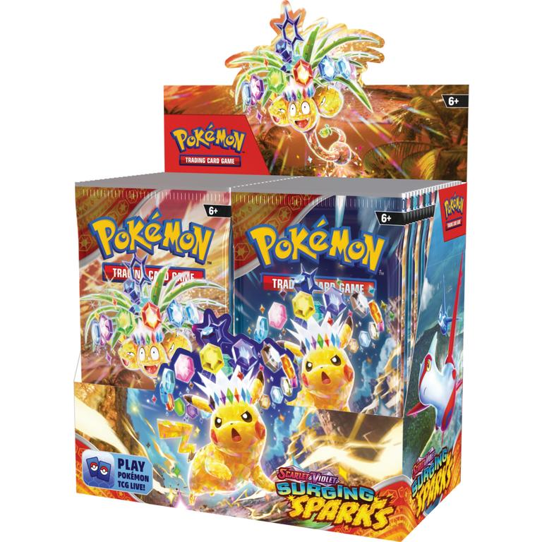 POKEMON SCARLET & VIOLET: SURGING SPARKS BOOSTER BOX (that’s 36 packs)   – Shipping 10/26/24