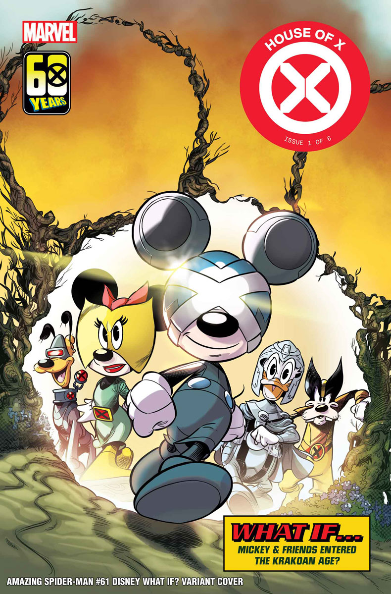 DISNEY 100 YEARS HOUSE OF X #1 VARIANT COVER – (Amazing Spider-Man #61 ships 11/13/24)