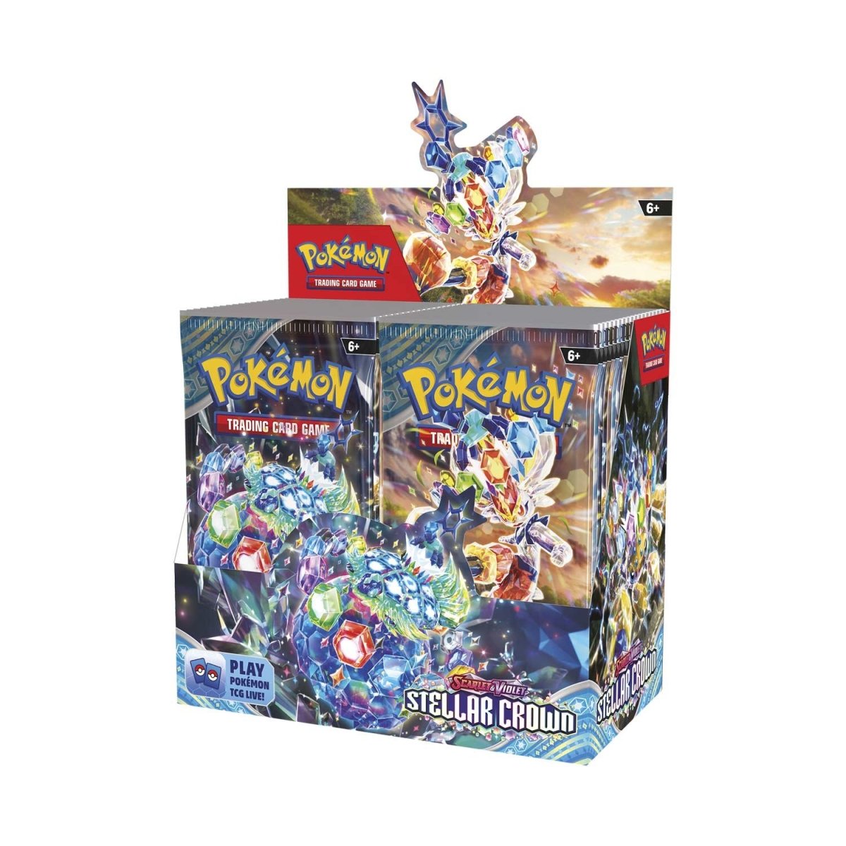 POKEMON SCARLET & VIOLET: STELLAR CROWN BOOSTER BOX (that’s 36 packs) – Shipping 9/9/24