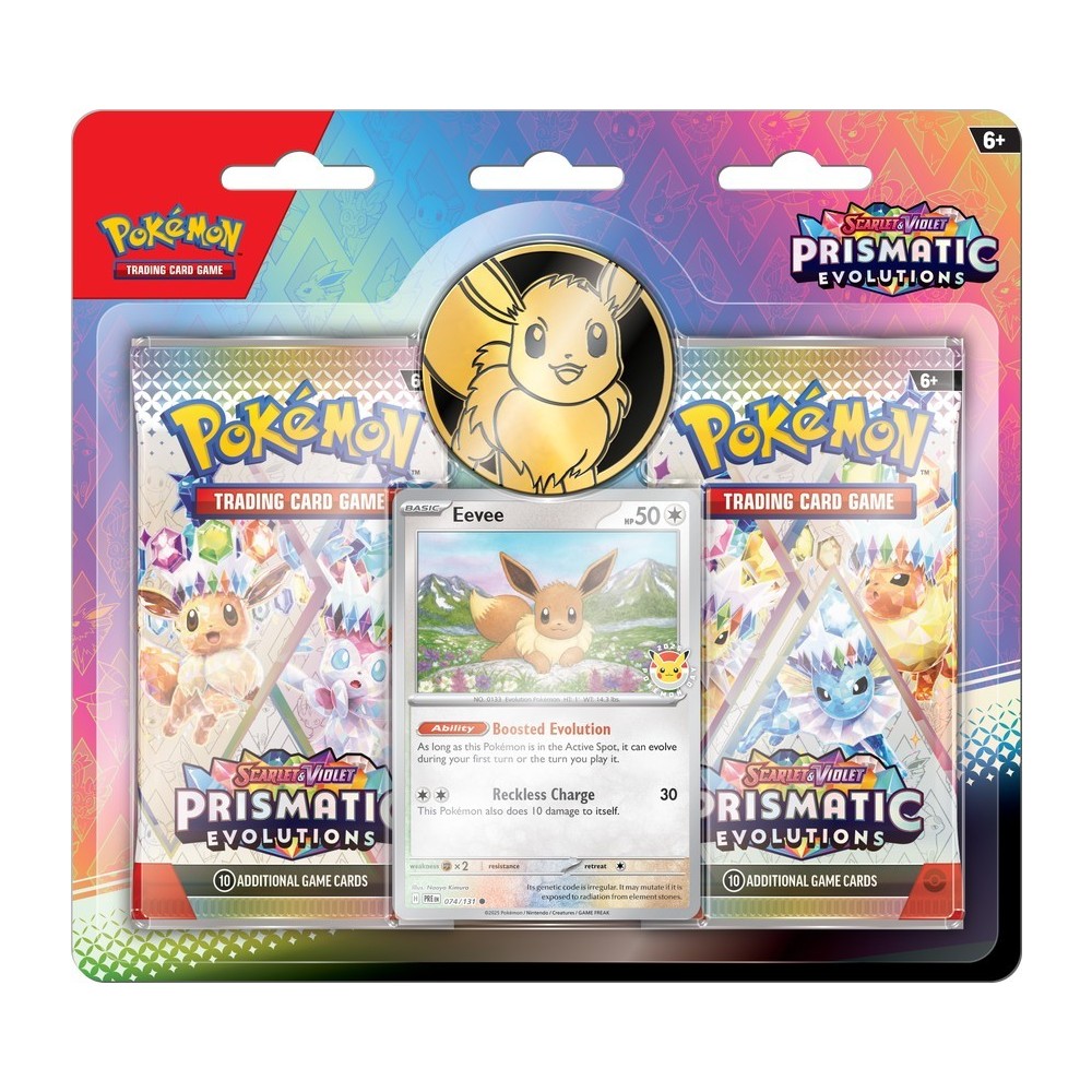 Pokemon Scarlet & Violet: Prismatic Evolutions 2 Pack Blister – Shipping 2/21/25