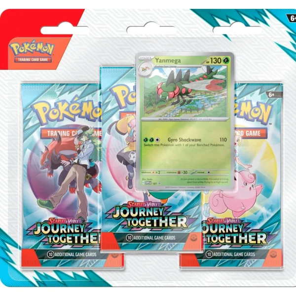 POKEMON SCARLET & VIOLET—JOURNEY TOGETHER: 3 pack blister - Shipping 3/24/25