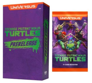 UNIVERSUS CCG: TEENAGE MUTANT NINJA TURTLES PRERELEASE KIT + 1 booster pack  (Ships 8/15/25)