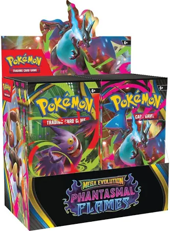 Pokemon TCG: MEGA EVOLUTION 2 – Phantasmal Flames – Booster Box – That’s 36 packs of cards (Releasing 11/14/25)