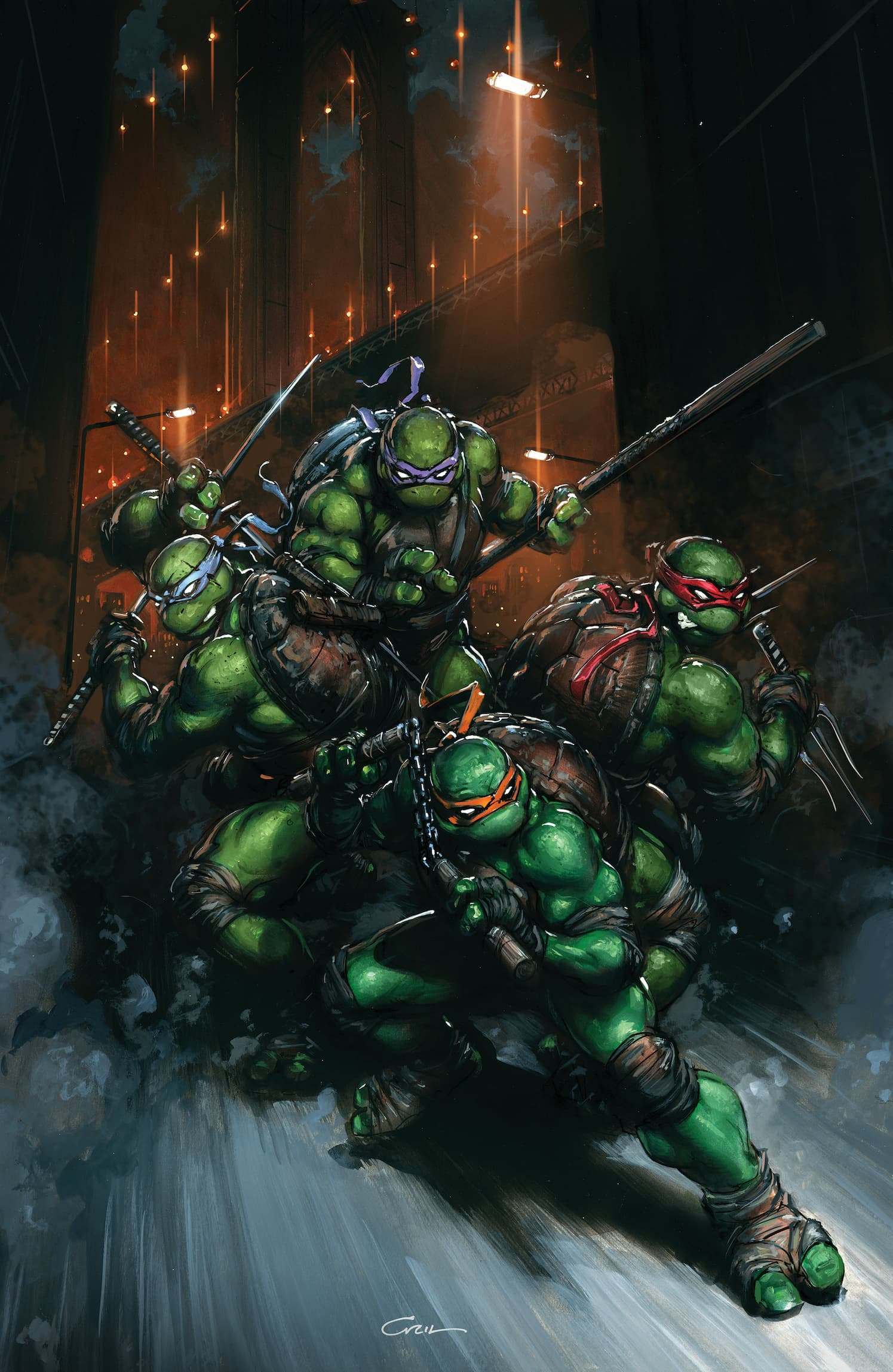 TMNT #13 – Clayton Crain full art (1:50 incentive variant – not a blind bag) (Releases Aprx 12/10/2025)