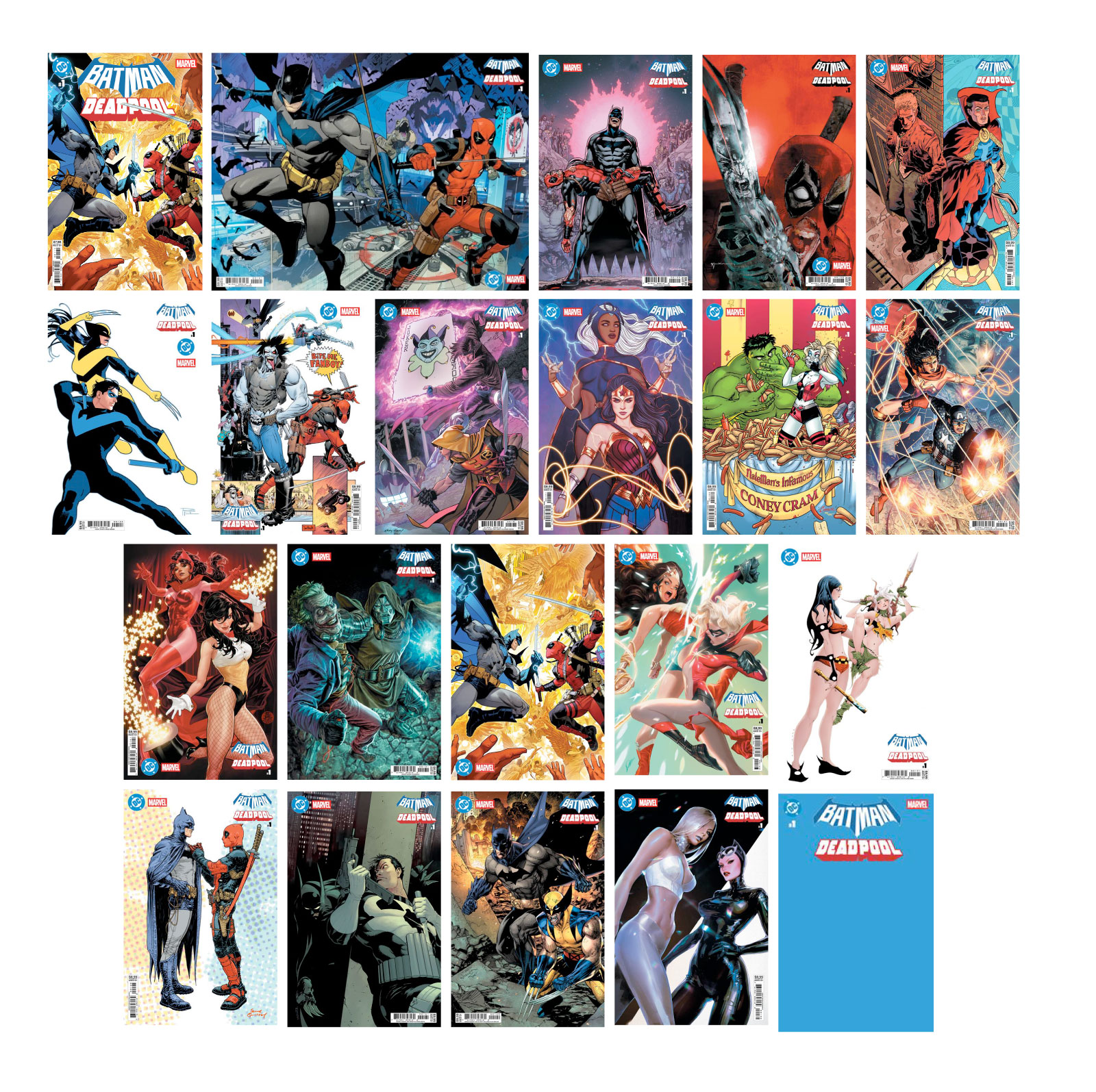 DC MARVEL BATMAN DEADPOOL #1 (21-Covers)(Releases Aprx 11/19/25)